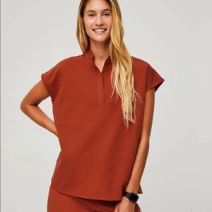 Figs Auburn Scrub Top